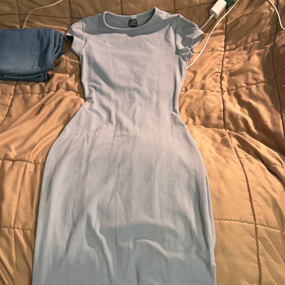 Wild Fable Light Blue Maxi Dress